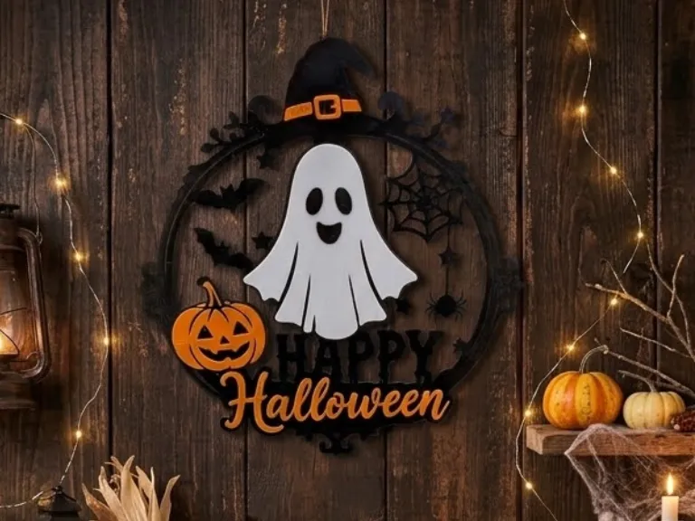 Happy Halloween Türschild / Wanddeko