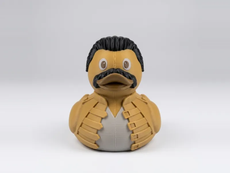 Freddie Mercury Jeep Duck - Queen Yellow Jacket Duck