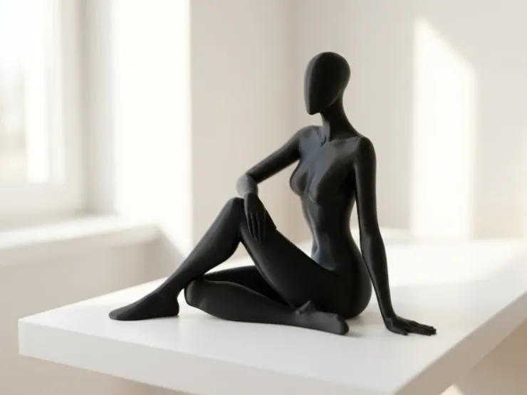 Abstract Female Sculpture - Modern Figurative Art Decor