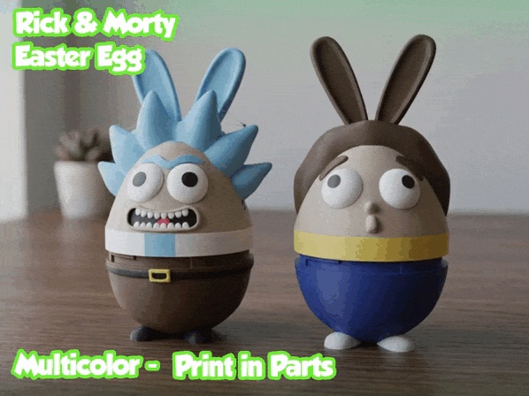 Rick en Morty-vormige paaseierdoos