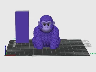 Knitted Cute gorilla – STL & 3MF Files for 3D Printing