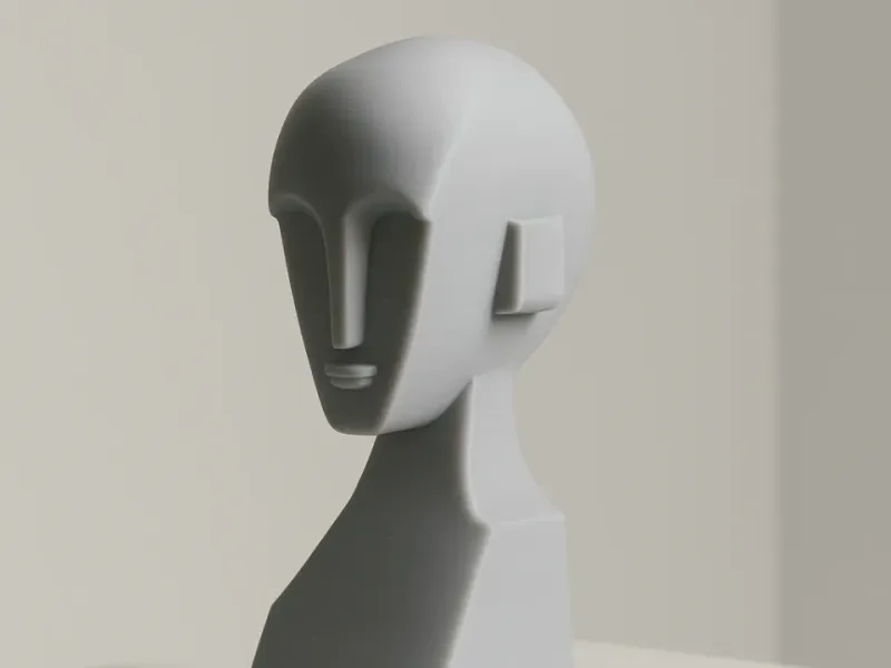 Gesichtsskulptur Wohndesign