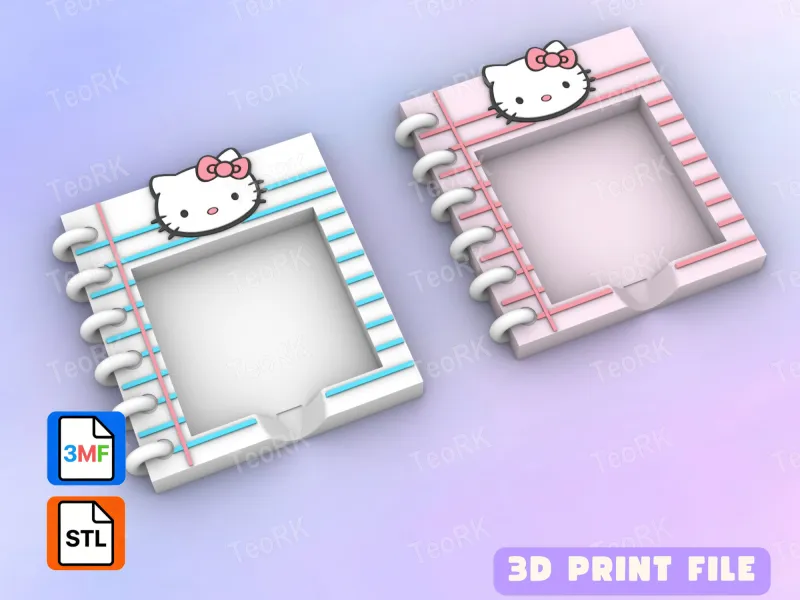 Post-It, Sticky Note Holder SPIRAL NOTEBOOK HELLO KITTY