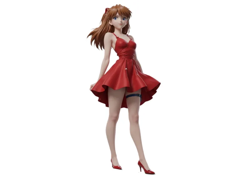 Asuka vestido rojo v2