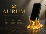 Molten Gold Phone Stand - Aurum Series-0