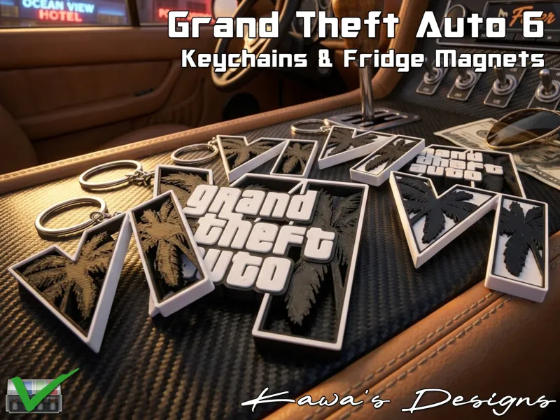 GTA 6 Brelocuri și Magneți de Frigider