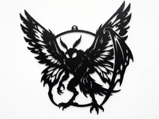 Mothman Halloween Wall Art