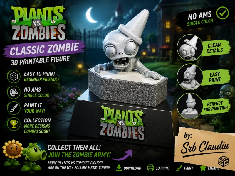 PVZ Plants vs Zombies Karakter Zombie Lamp