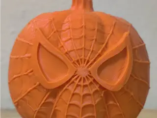 Spiderman themed Pumpkin - 3D Model for Halloween