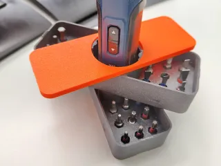 Stackable spin - Bit Organiser - easy to print! No support