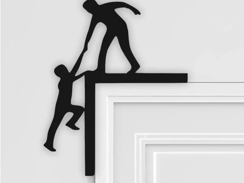 Helping Door Corner Decor, Door Frame Decor, Home Decor