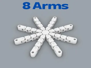 Snap-Clip Fidget | Print-in-Place | Branches | Small Size