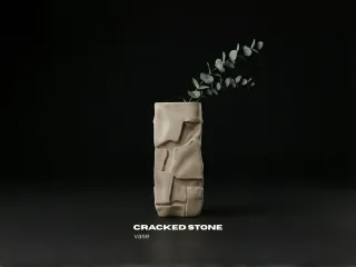 Cracked Stone Vase