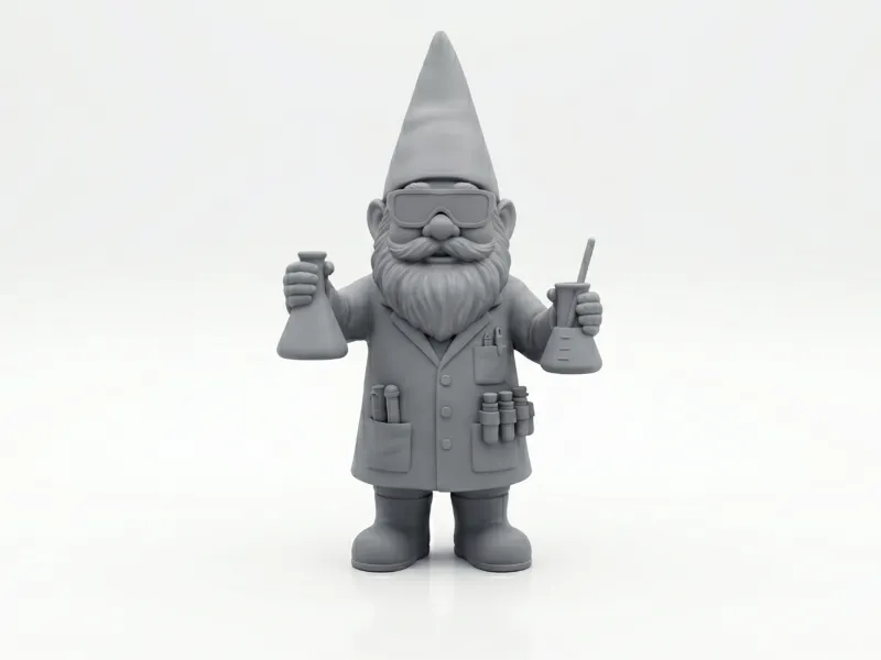 Chemist gnome - garden decoration