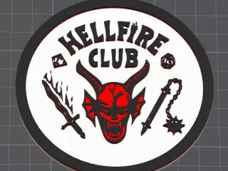 Stranger Things Hellfire Club Coaster (0.2mm)