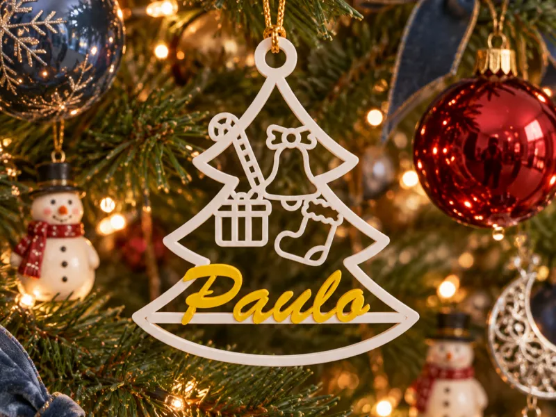 ツリー型クリスマスオーナメント「パウロ」