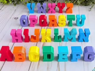 Stack and Stand Alphabet Letters