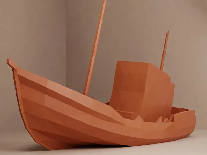 Relitto Low Poly