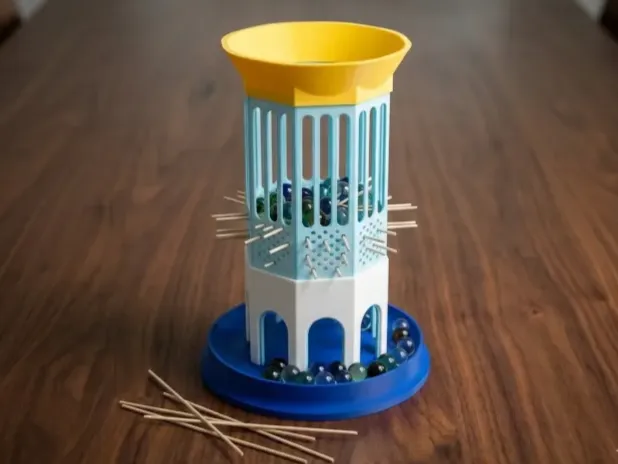 "StickStack" Marble Drop Tower