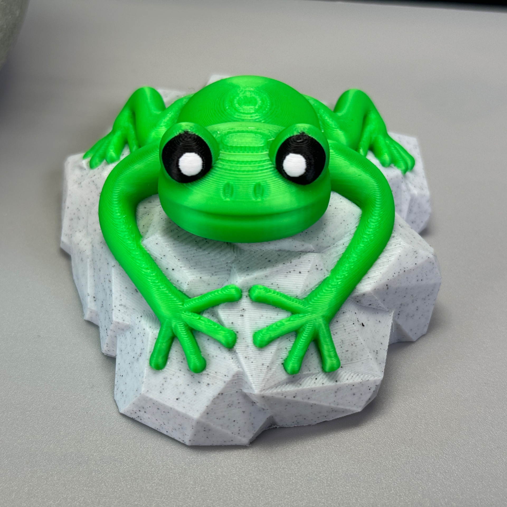 3D Printer Files | 3MF File | Frog on a stone | Creality Cloud