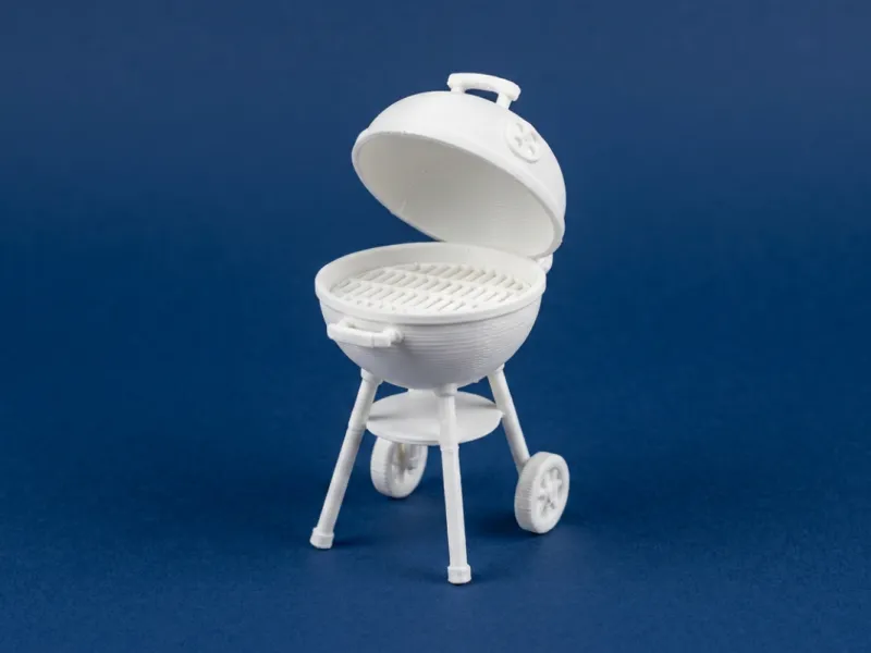 1:12 Scale Kettle Grill BBQ 3D Model