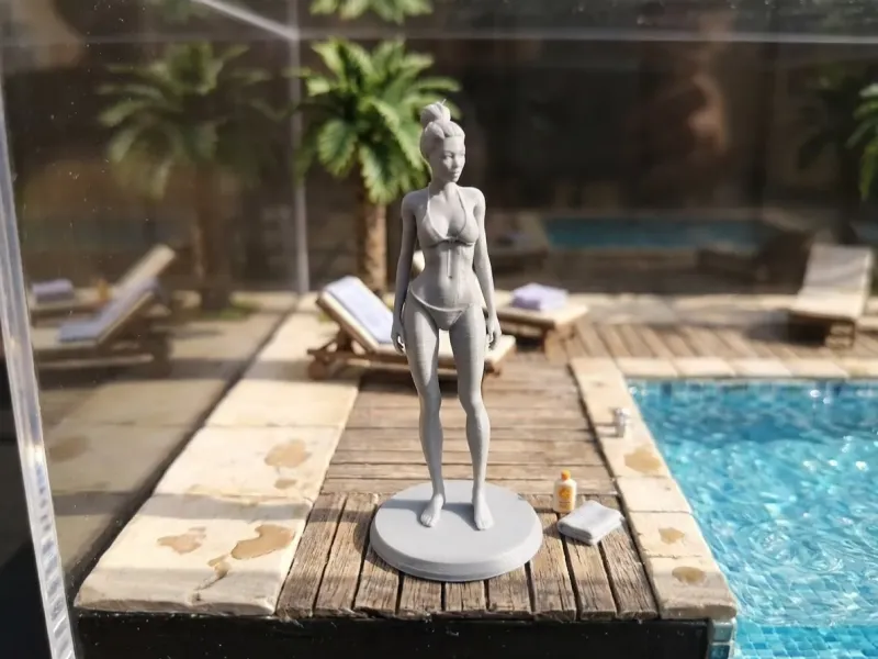 Woman in swimsuit