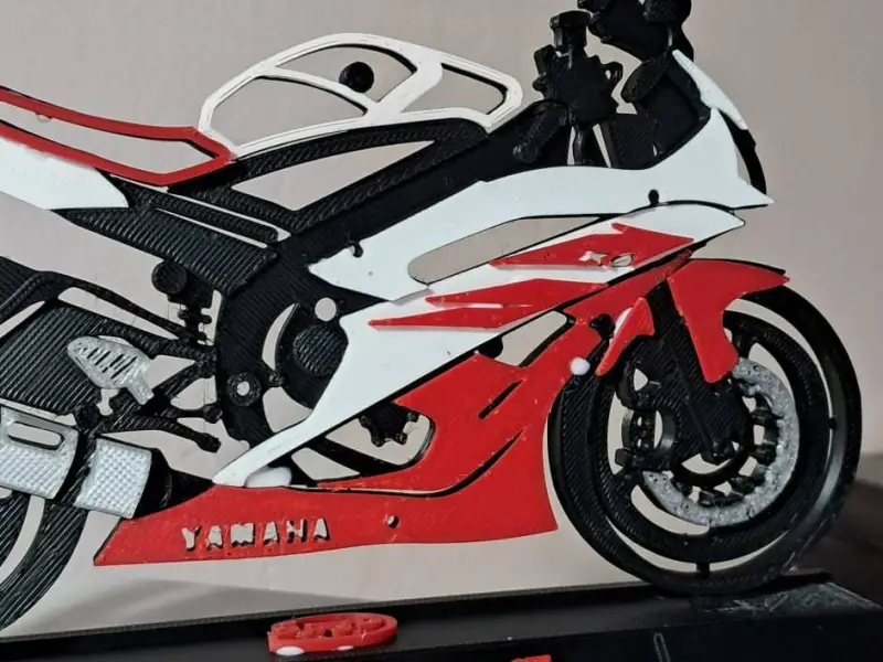 Modellino 3D Yamaha R6 2007