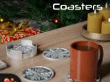 Snowflake Coasters by Polymeria-0