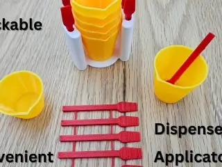 EPOXY CONTAINERS - STACKABLE WITH DISPENSER