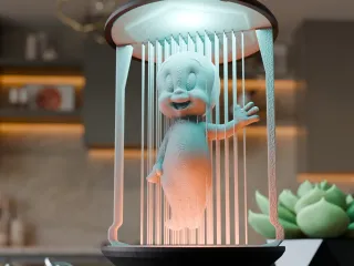 Casper The Ghost String Lamp