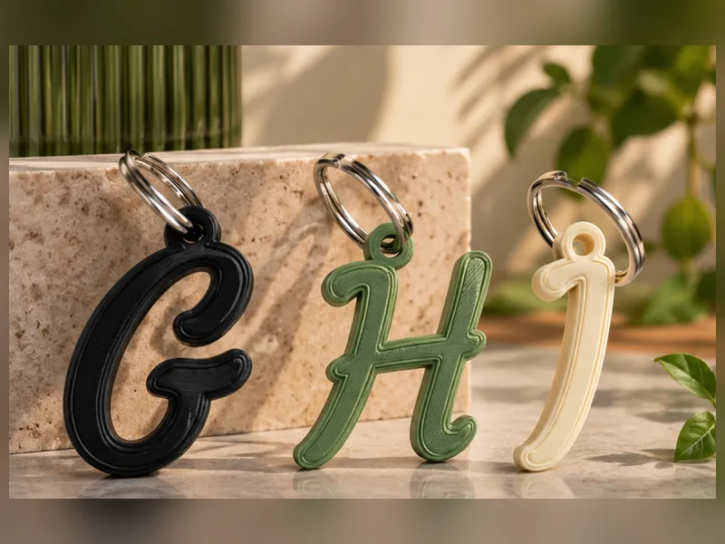 Chaveiros de Letras G–H–I | Iniciais Personalizadas