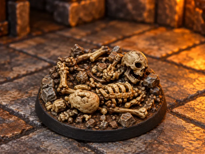 jeton schelet pentru Heroquest sau D&D
