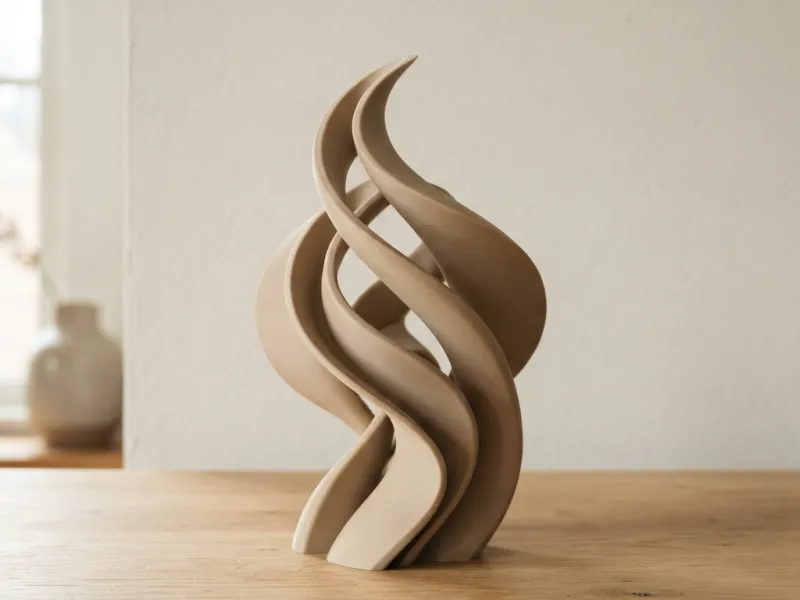 Escultura Abstracta de Onda