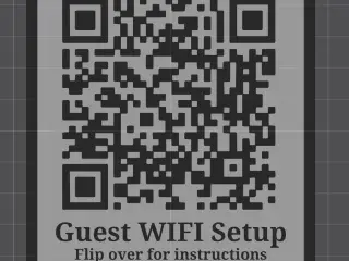 Rick Roll Guest WIFI plaque
