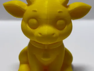 Cute calf figurine