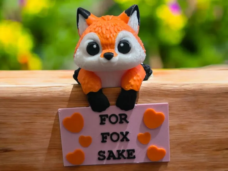 Shelf Sign Holder Fox