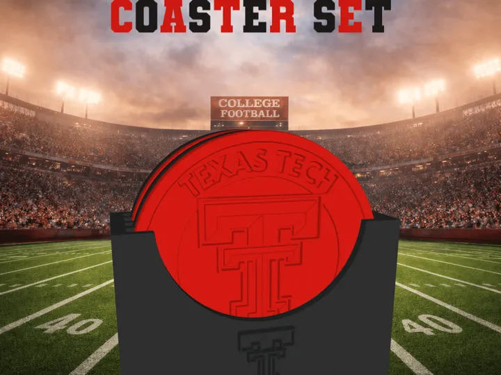 Texas Tech Raiders Coaster Set (NCAA/Big 12)