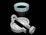 26mm D-shaft silicon wheel & mold for 150 g combat robot-0