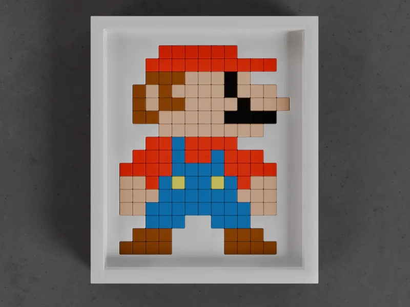 Mario Pixel Puzzellade
