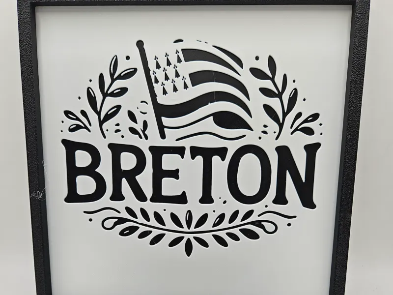 DRAPEAU BRETAGNE AVEC COULEUR