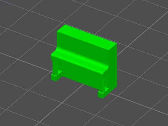 Piano 1/100 scale