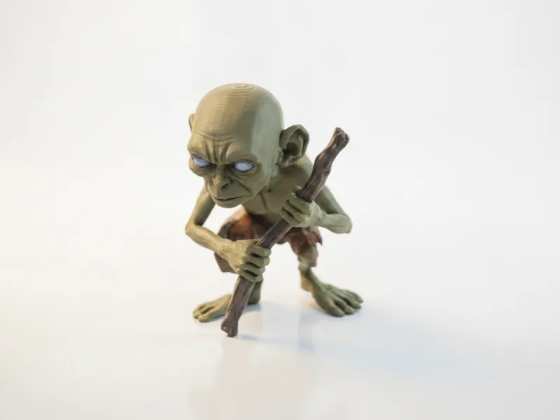 Figurilla de Gollum El Señor de los Anillos Imprimible en 3D