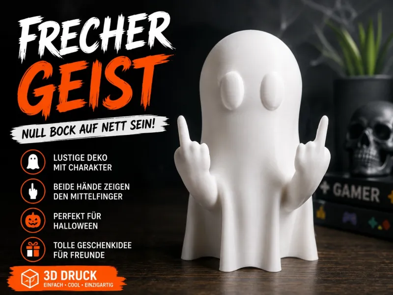 Frecher Geist – Mittelfinger Dekofigur