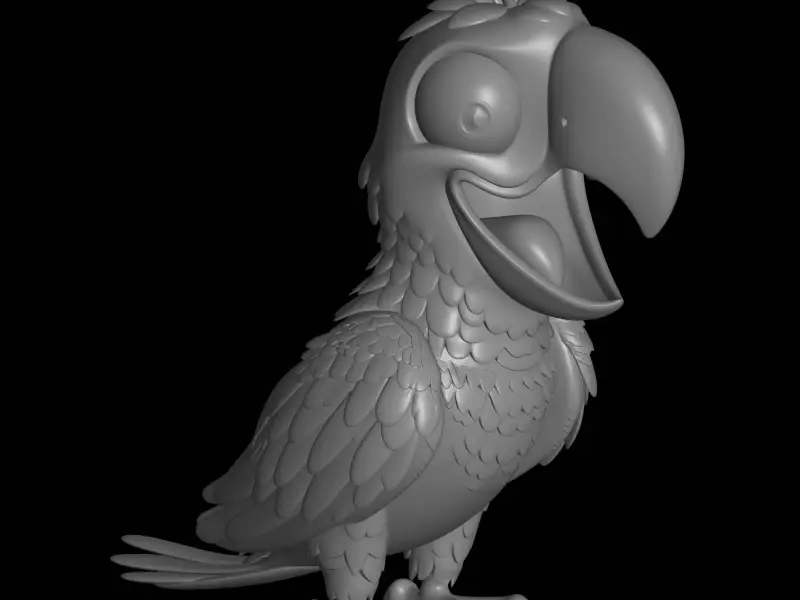 realistic parrot model 5