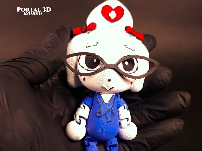 Fluffy Nurse / PRINT-IN-PLACE WITHOUT SUPPORT /3MF