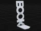 Modern BOOK Letter Bookend | Typography Book Holder-0