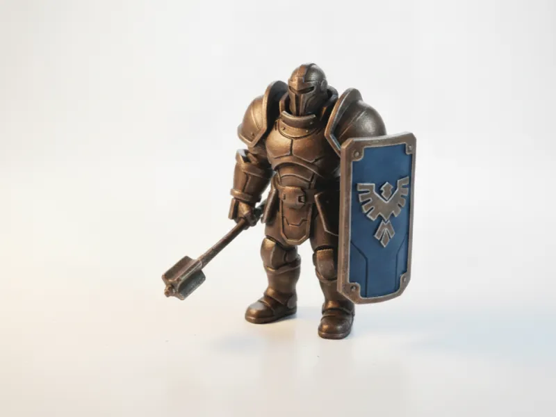 Figurine de Robot Guerrier Galactique Fantasy Imprimable en 3D