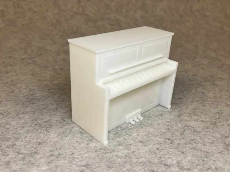Dollhouse piano miniature house 1:18
