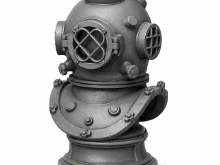 Old diving helmet