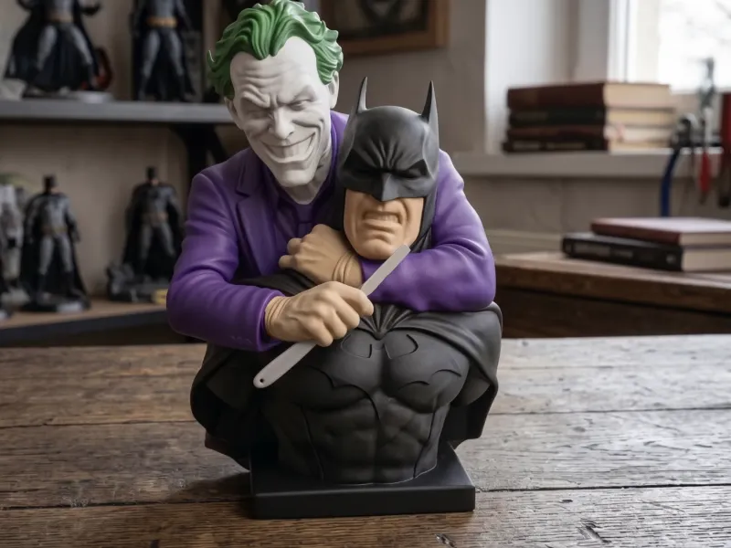 Joker and Batman Confrontation Multi Color